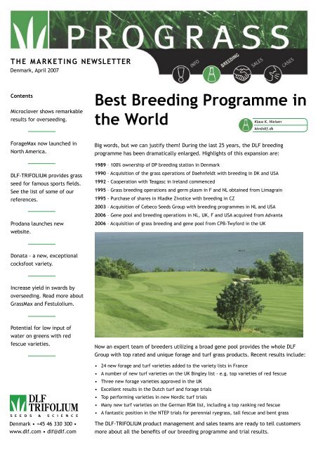 Best Breeding Programme in the World - Microclover