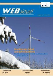 aktuell - WEB Windenergie AG