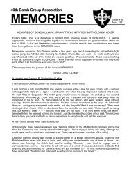 MEMORIES - 40th Bomb Group Association