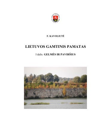 Lietuvos gamtinis pamatas - Vilniaus universitetas