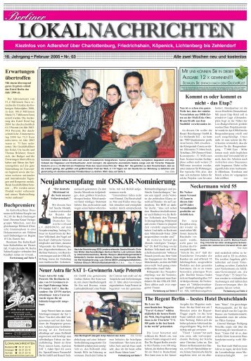 Ausgabe 03.2005 - Berliner Lokalnachrichten