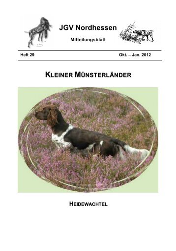 kleiner münsterländer - Jagdgebrauchshundeverein Nordhessen eV