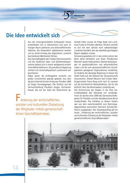 Download der Chronik als PDF - VR Genossenschaftsbank Fulda eG