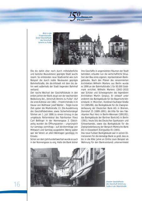 Download der Chronik als PDF - VR Genossenschaftsbank Fulda eG