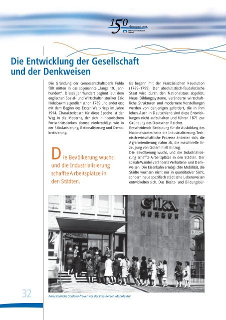 Download der Chronik als PDF - VR Genossenschaftsbank Fulda eG