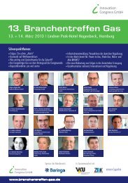 13. Branchentreffen Gas - ICG Innovation Congress GmbH