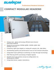 COMPACT HEADEND SYSTEM COMPACT ... - Blankom USA