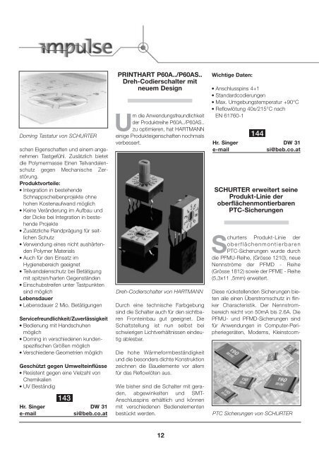 http://www .beb.co.at - Burisch Elektronik Bauteile GmbH