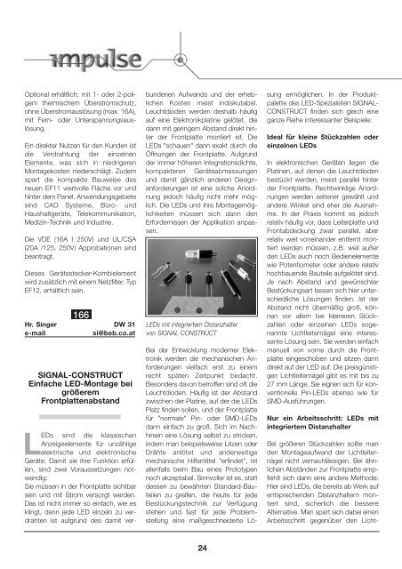 http://www .beb.co.at - Burisch Elektronik Bauteile GmbH
