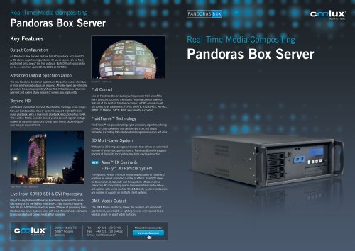 Pandoras Box Server Systems