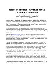 Rocks-In-The-Box - A Virtual Rocks Cluster in a VirtualBox