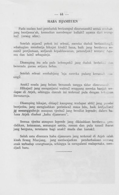 ATJEH jang ka ja Budaja - the Aceh Books website