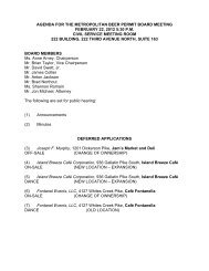 Nashville.gov - Beer Permit Board Agenda, February 22, 2012