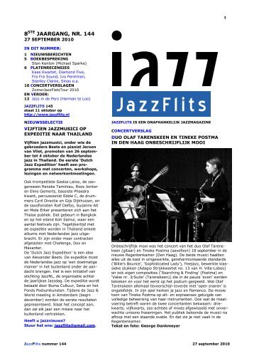 JAZZ IN DE PERS - JazzFlits