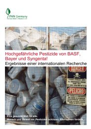 Hochgefährliche Pestizide von BASF, Bayer und ... - PAN Germany