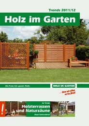 Holz im Garten Trends 2011/12 - Walter Dobberphul KG