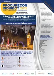 ProcureCon Indirect Brochure 2012
