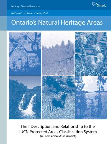 Ecozones, Ecoregions and Ecodistricts of Ontario Ecozones