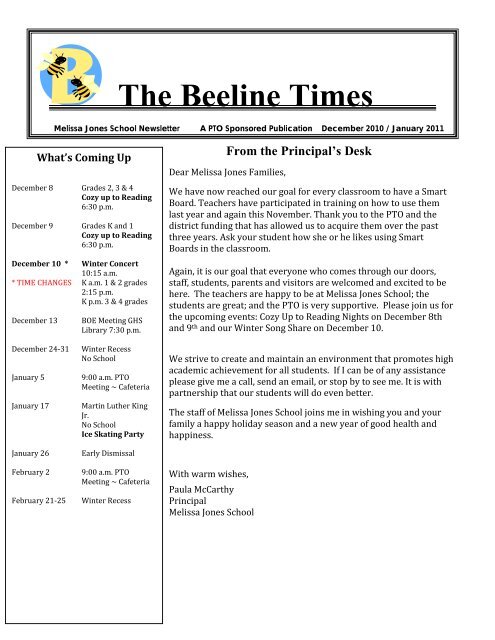 The Beeline Times - Guilford Public Schools