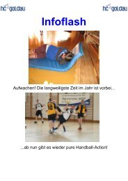 Infoflash - Handballclub Goldau