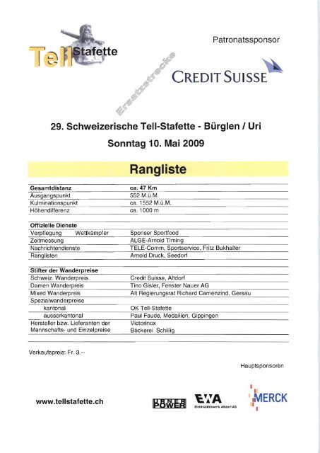 .MERCK - RMV Klausen-Unterschächen