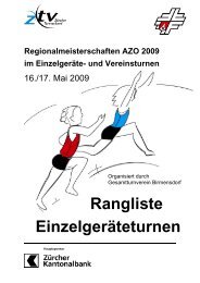 und Vereinsturnen Rangliste