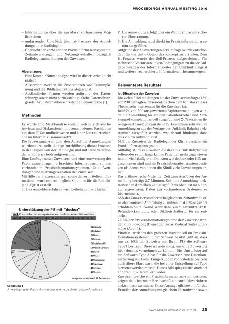 Swiss Medical Informatics SMI 69 - SGMI