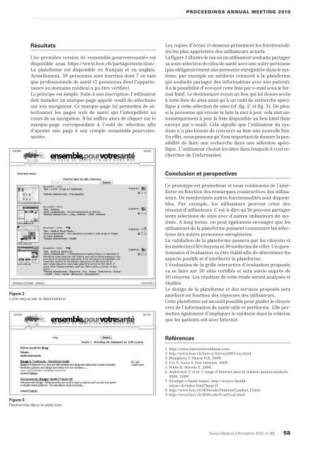 Swiss Medical Informatics SMI 69 - SGMI