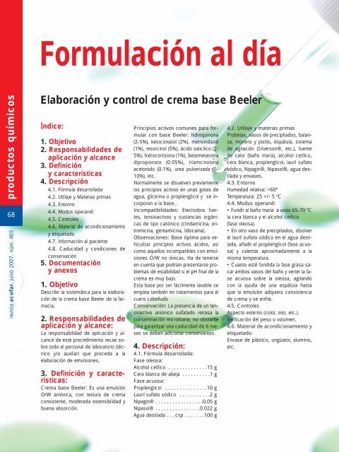 Elaboración y control de crema base Beeler - Farmacia Etchaberry