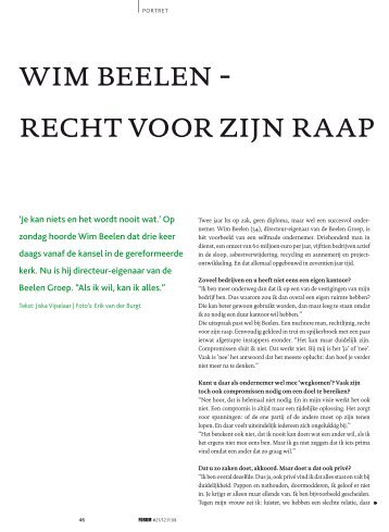 wim beelen - recht voor zijn raap - Vno Ncw