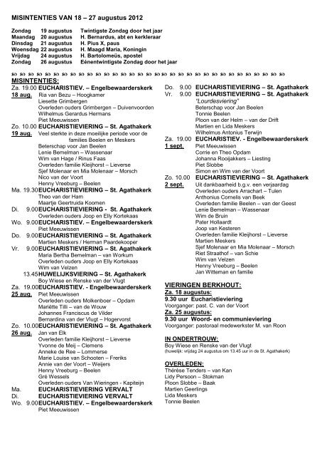 WEEKAGENDA NR. 34_2012.pdf - Heilige Willibrordusparochie
