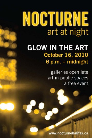 GLOW IN THE ART October 16, 2010 - Art Gallery of Nova Scotia