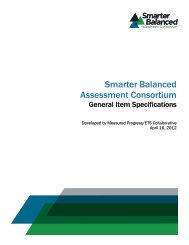 General Item Specifications - Smarter Balanced Assessment ...