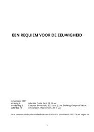 een requiem voor de eeuwigheid - Nederlandse Bachvereniging