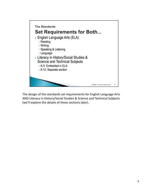 CCSELA General Overview