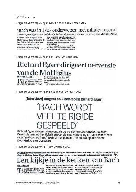 Untitled - Nederlandse Bachvereniging