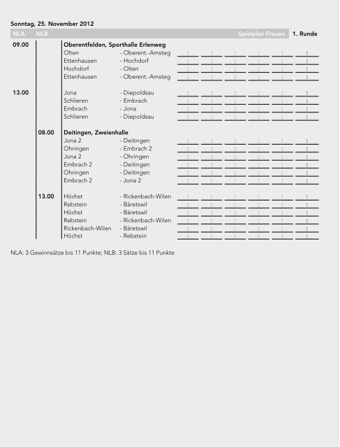 12/13 3 halle e - Swiss Faustball