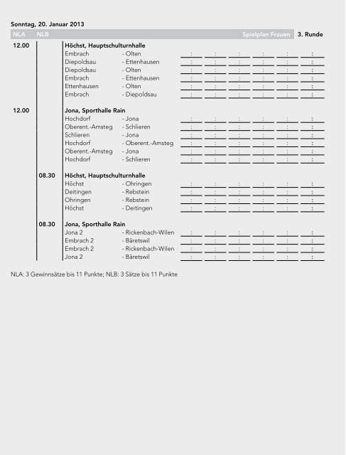 12/13 3 halle e - Swiss Faustball