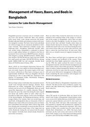 Management of Haors, Baors, and Beels in Bangladesh Lessons for ...