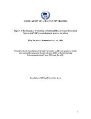 Workshop Report - Association of African Universities