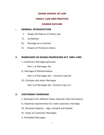 FAMILY LAW AND PRACTICE.pdf - the Ghana School of Law