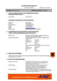 Sicherheitsdatenblatt Seite 1 von - SFS unimarket AG