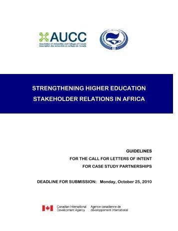 strengthening higher education stakeholder relations in africa