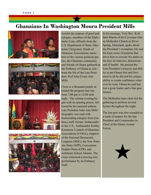 2012 newsletter click here - Ghana