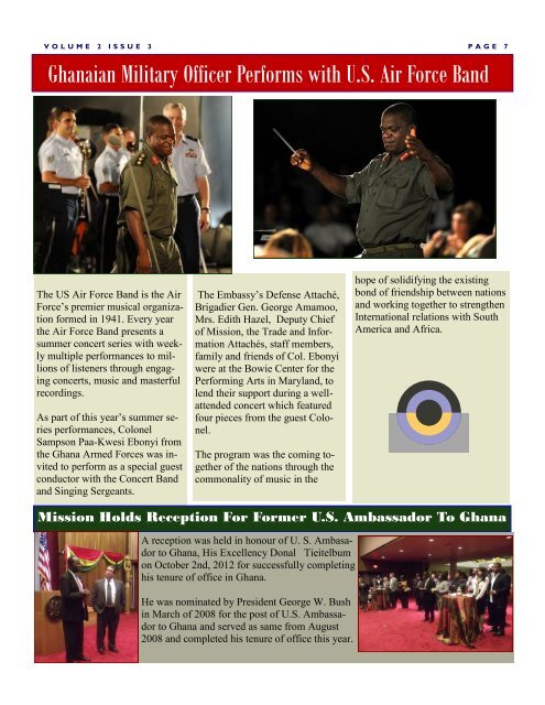 2012 newsletter click here - Ghana