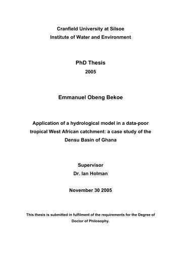 Cranfield msc thesis