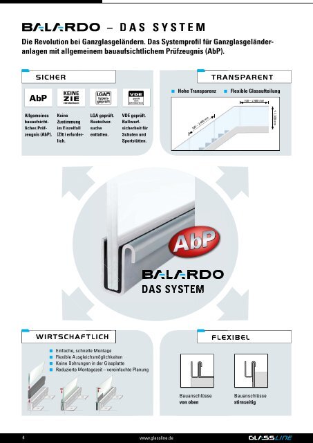 PDF (12MB) - BALARDO Ganzglasgeländer - die Revolution bei ...