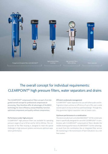 clearpoint ® w [pdf 393 kb] - Beko-technologies.com