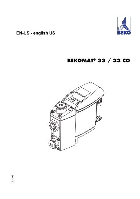 english US BEKOMAT® 33 / 33 CO