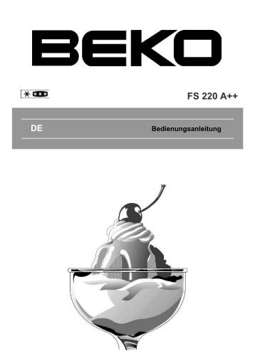 DE Bedienungsanleitung - Beko